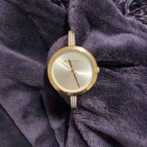 Michael Kors gold bangle watch